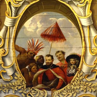 Plafond van de vergaderzaal van de Staten van Holland en West Friesland, tegenwoordig de zaal van de Eerste Kamer